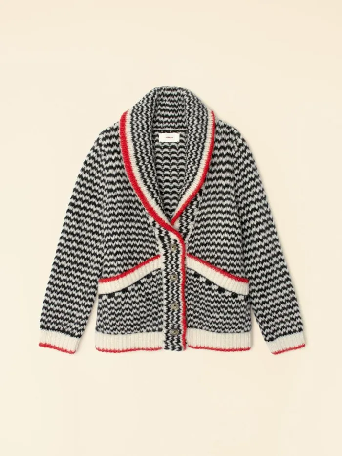 Women Sweaters and Jackets Xirena Black Creme Coltyn Sweater