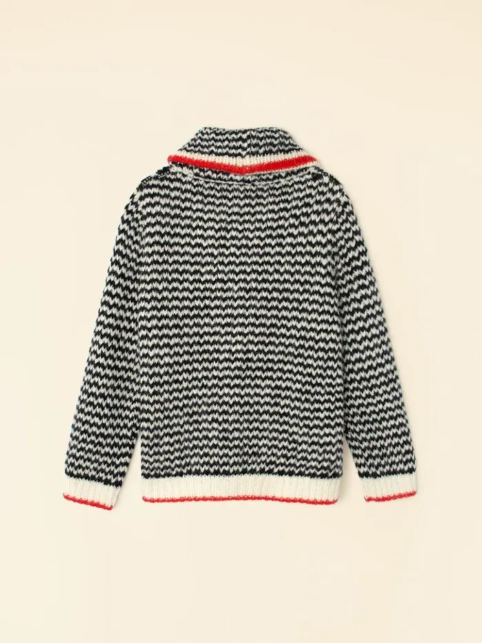Women Sweaters and Jackets Xirena Black Creme Coltyn Sweater