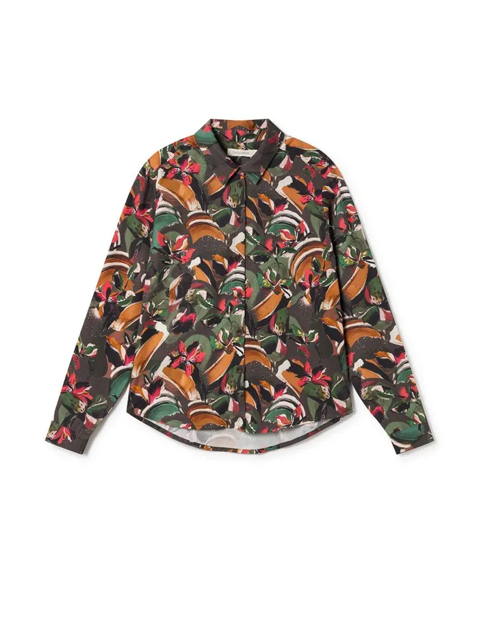 Women Tanegashima 8211 Abstract Flowers TWOTHIRDS Shirts