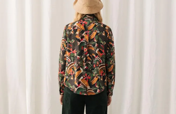 Women Tanegashima 8211 Abstract Flowers TWOTHIRDS Shirts