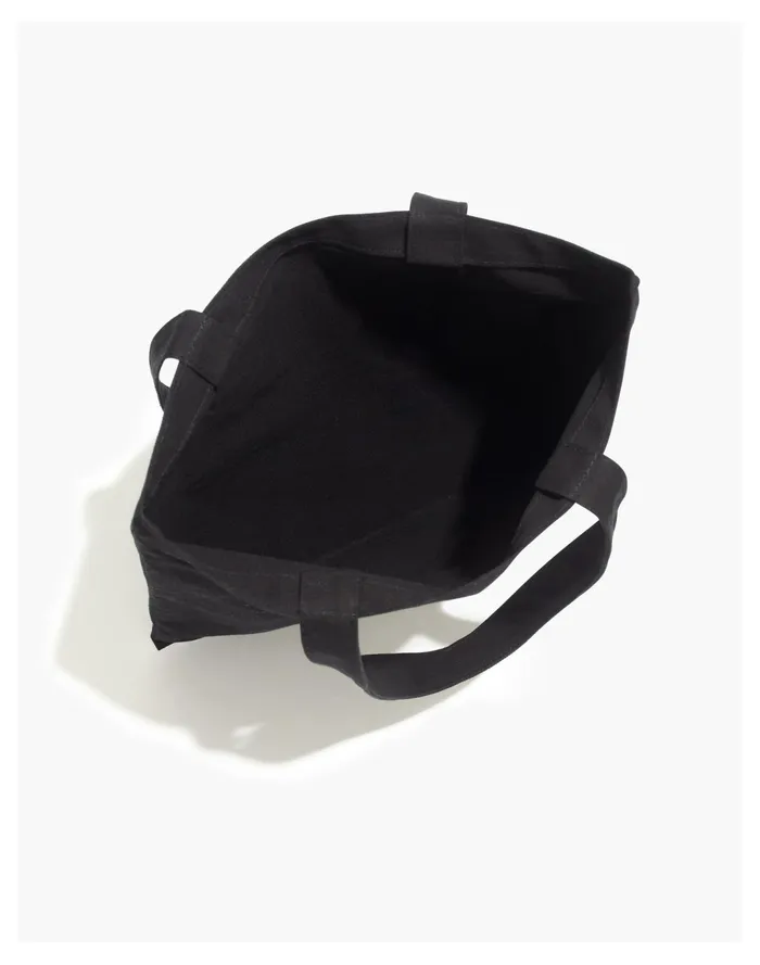 Women The Bien Fait Reusable Canvas Tote True Black Madewell Totes Women The Bien Fait Reusable Canvas Tote True Black Madewell Totes