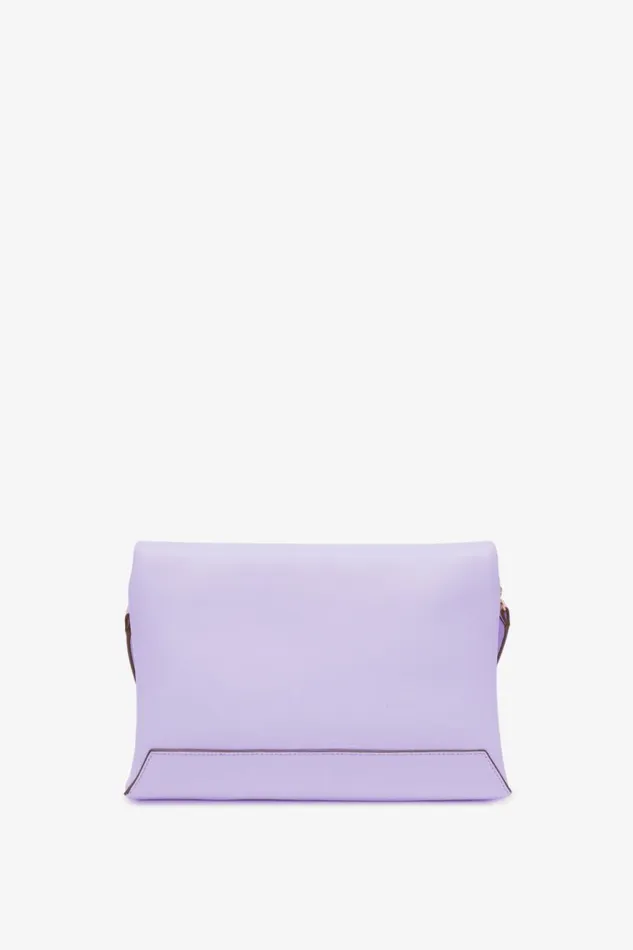 Women The Chain Pouch Victoria Beckham Chain Pouch With Strap In Lilac Leather