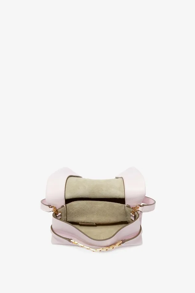 Women The Chain Pouch Victoria Beckham EXCLUSIVE Mini Chain Pouch In Bubblegum Pink Leather