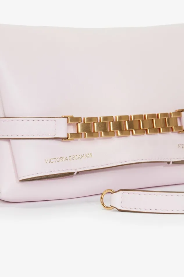 Women The Chain Pouch Victoria Beckham EXCLUSIVE Mini Chain Pouch In Bubblegum Pink Leather