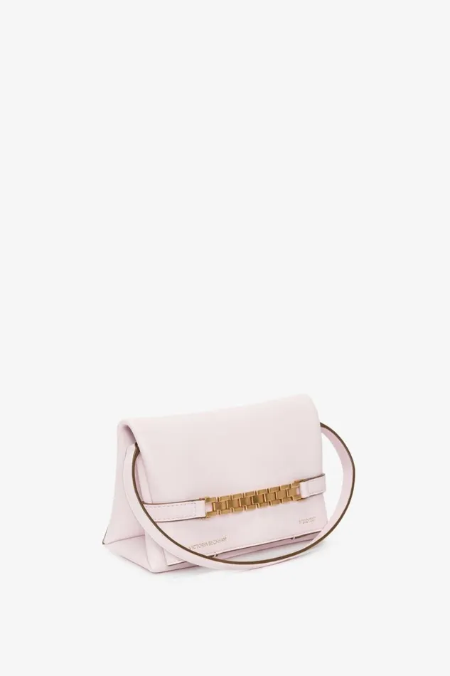 Women The Chain Pouch Victoria Beckham EXCLUSIVE Mini Chain Pouch In Bubblegum Pink Leather