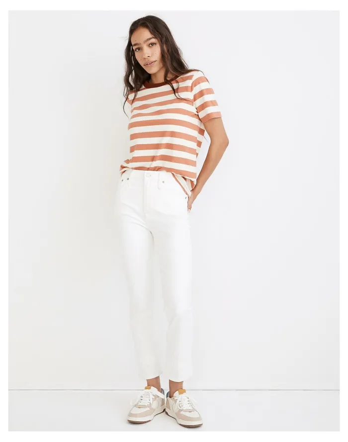 Women The Curvy Perfect Vintage Jean In Tile White Tile White Madewell Jeans