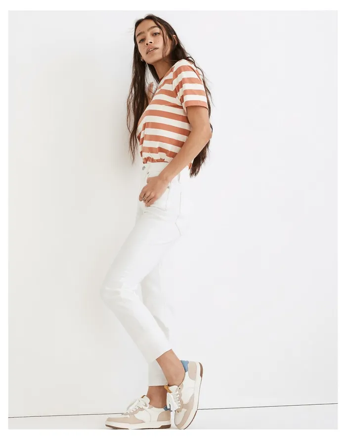 Women The Curvy Perfect Vintage Jean In Tile White Tile White Madewell Jeans Women The Curvy Perfect Vintage Jean In Tile White Tile White Madewell Jeans