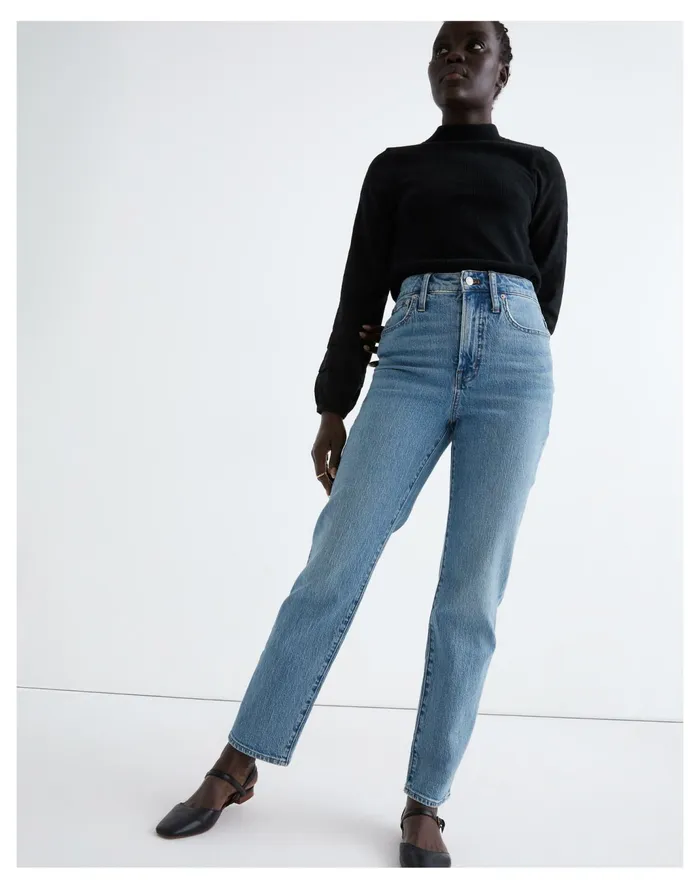 Women The Curvy Perfect Vintage Straight Jean In Hoye Wash Hoye Wash Madewell Jeans