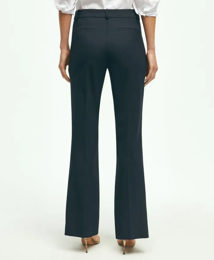 Women The Essential Brooks Brothers Stretch Wool Trousers Navy Brooks Brothers Pants and Skirts