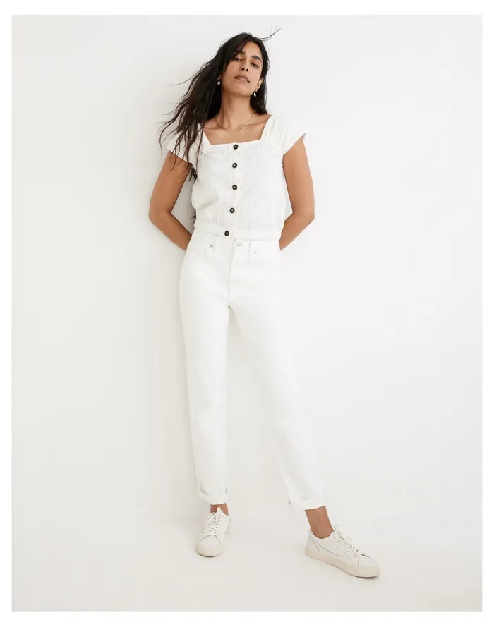 Women The Girljean In Tile White Tile White Madewell Jeans