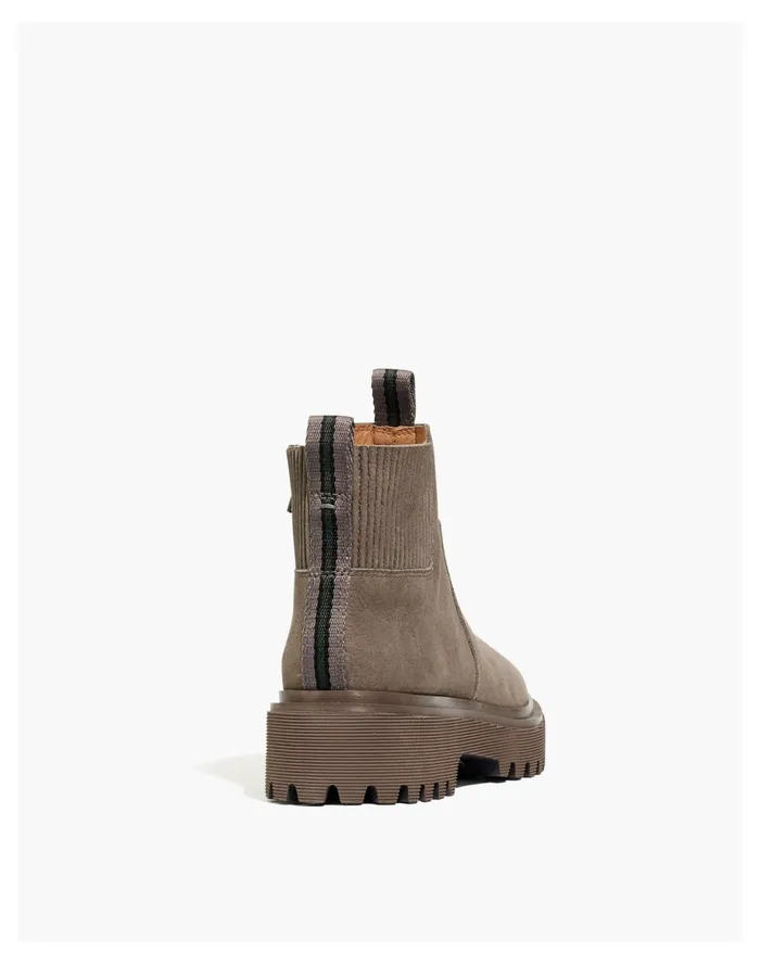 Women The Henry Lugsole Boot In Nubuck Coastal Granite Madewell Boots Women The Henry Lugsole Boot In Nubuck Coastal Granite Madewell Boots