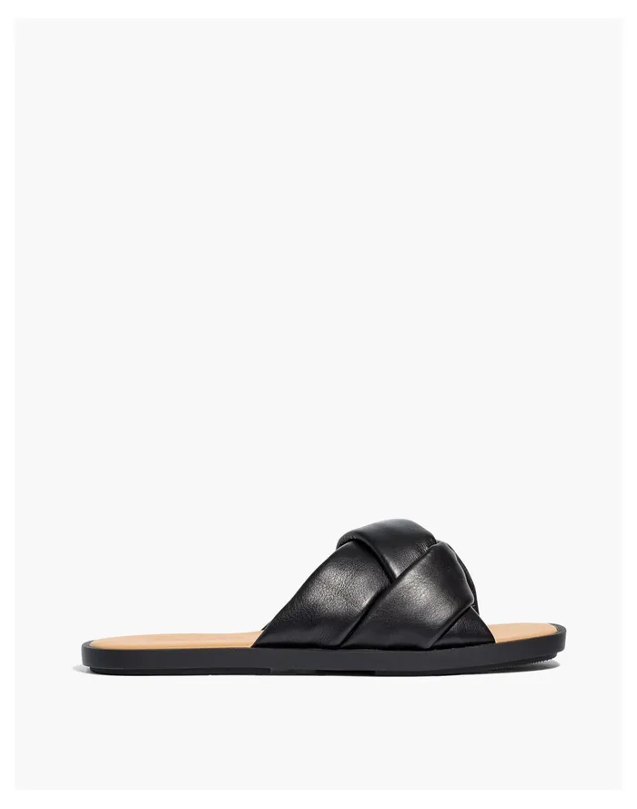 Women The Jayna Braided Slide Sandal True Black Madewell Sandals Women The Jayna Braided Slide Sandal True Black Madewell Sandals