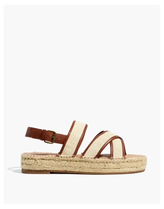 Women The Julie Espadrille Sandal Rich Brown Multi Madewell Sandals Women The Julie Espadrille Sandal Rich Brown Multi Madewell Sandals