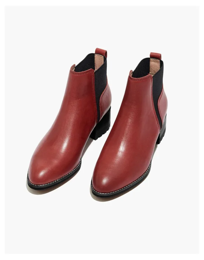 Women The Kathleen Lugsole Boot Rusted Burgundy Madewell Boots Women The Kathleen Lugsole Boot Rusted Burgundy Madewell Boots