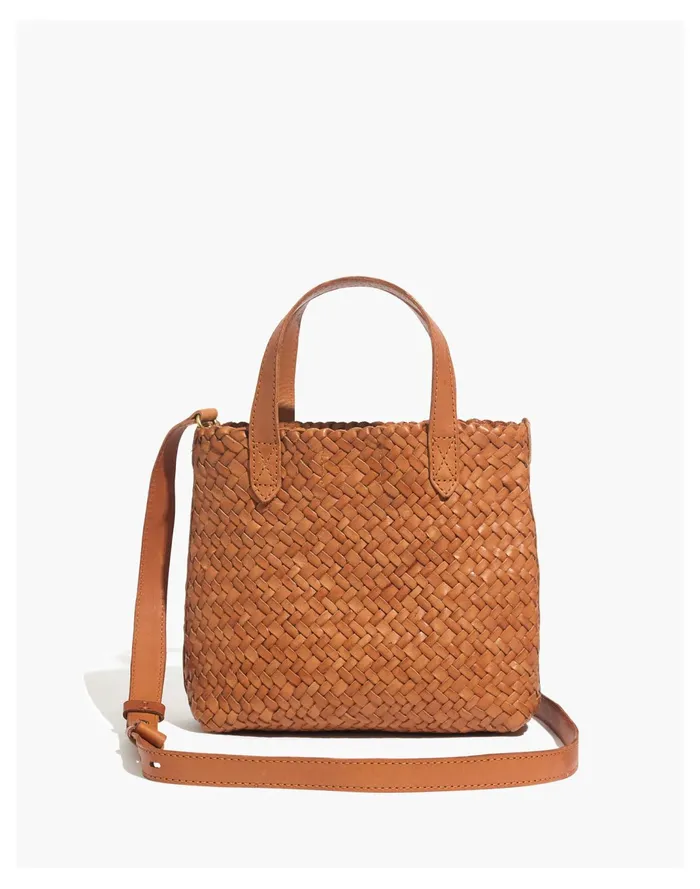 Women The Small Transport Crossbody Burnished Caramel Madewell Crossbody Bags