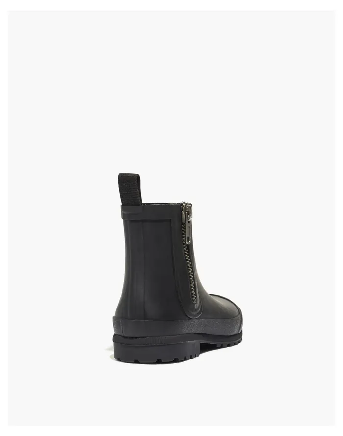 Women The Zip Up Lugsole Rain Boot True Black Madewell Boots Women The Zip Up Lugsole Rain Boot True Black Madewell Boots