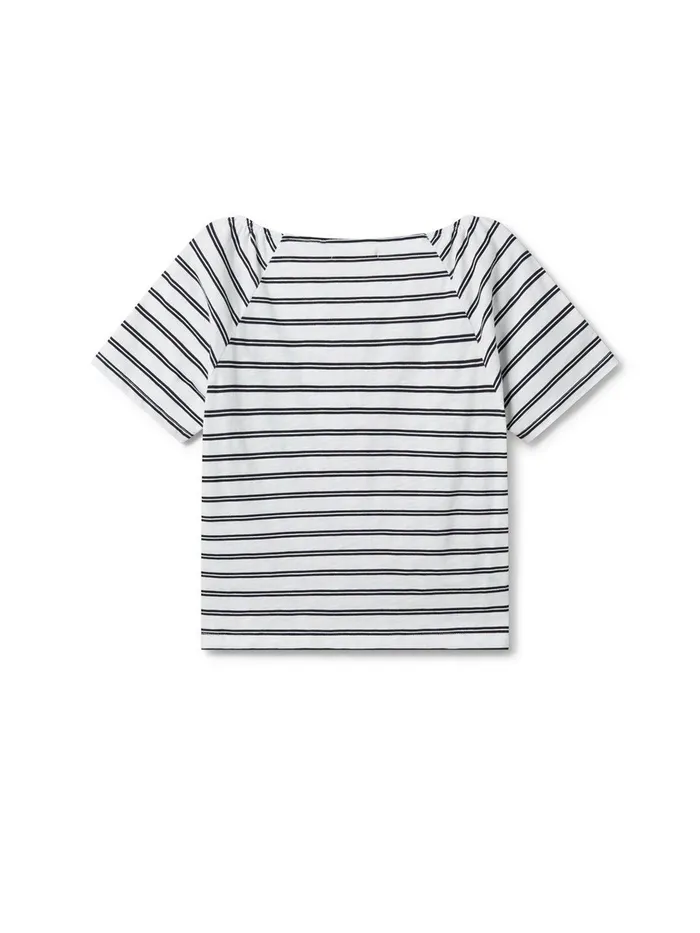 Women Tops Women 8211 Neville 8211 Black And White Stripes TWOTHIRDS Tops