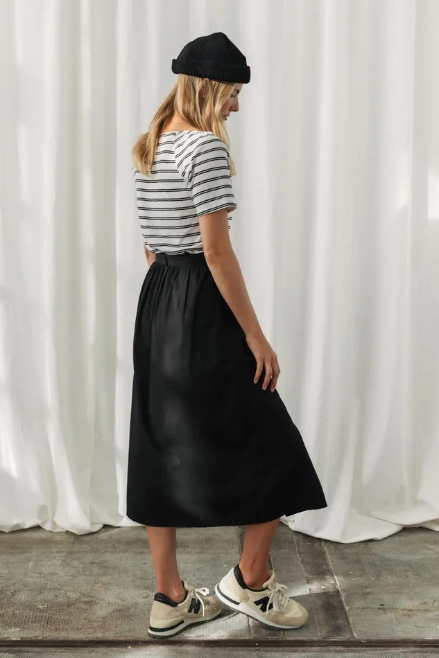 Women Tops Women 8211 Neville 8211 Black And White Stripes TWOTHIRDS Tops