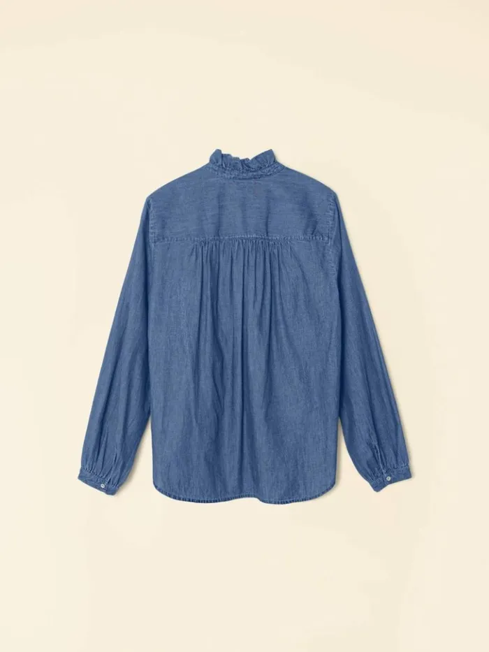 Women Tops Xirena Blue Rinse Caspian Top
