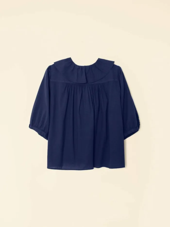 Women Tops Xirena Navy Caspia Top