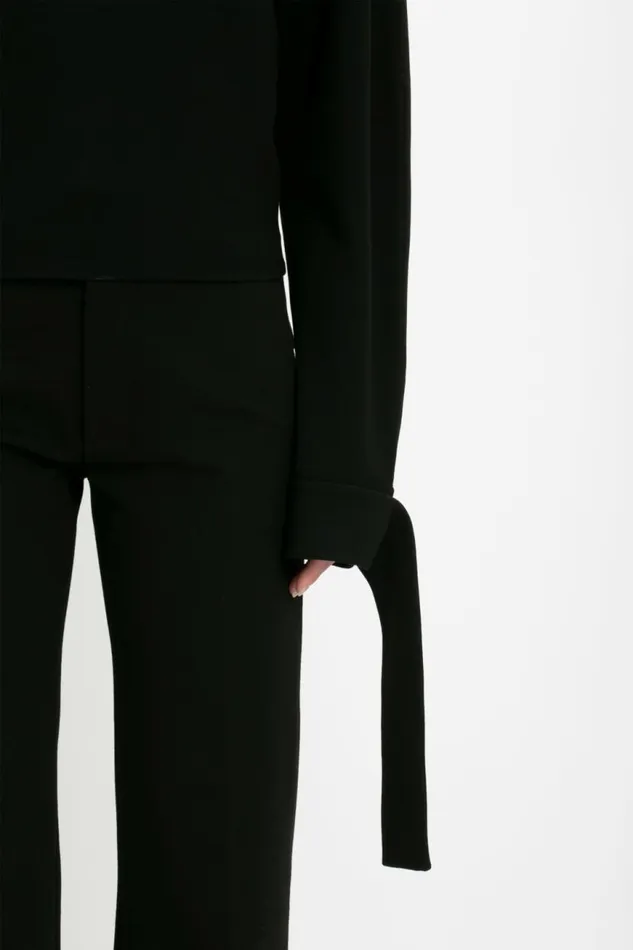 Women Trousers Victoria Beckham Tailored Straight Leg Trouser In Black