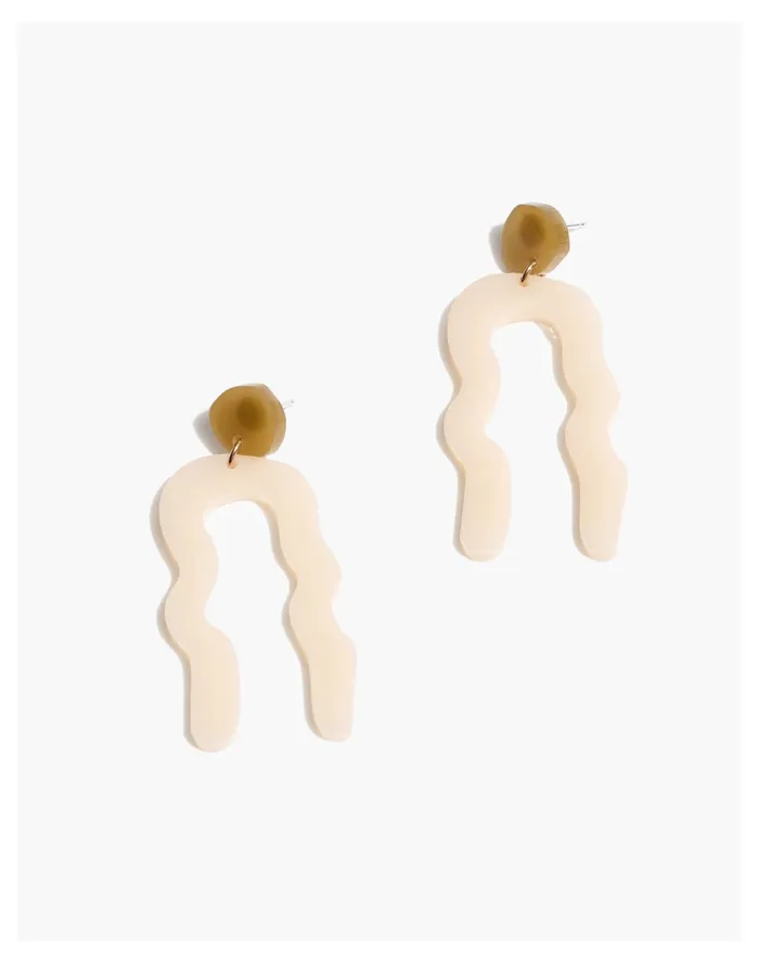 Women Tumble Lennon Statement Earrings Green Multi Madewell Earrings