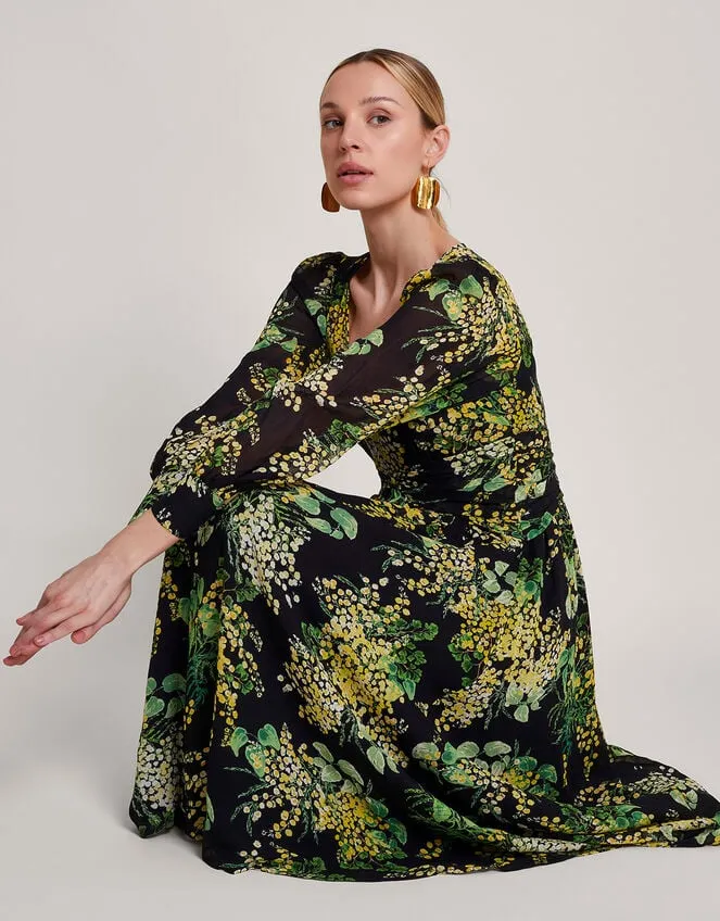 Women Valeria Print Dress Black Monsoon Occasionwear