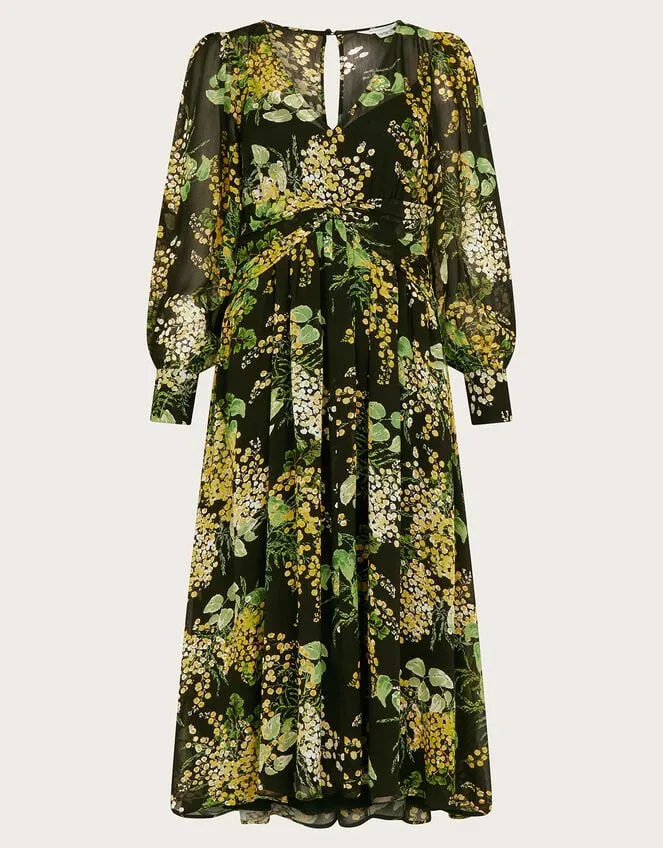 Women Valeria Print Dress Black Monsoon Occasionwear