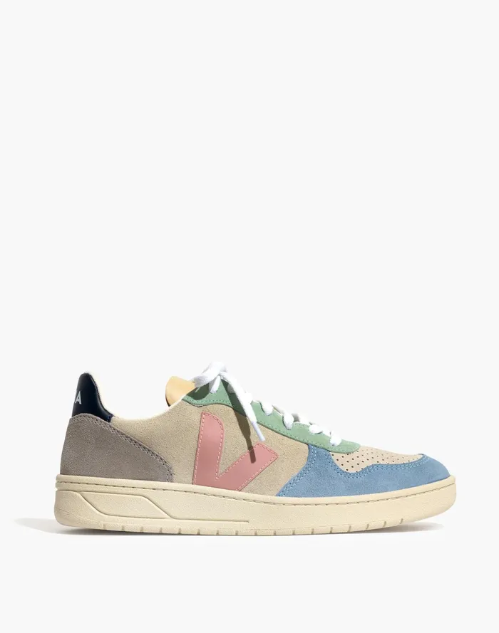 Women Veja Suede V 10 Sneakers In Blue Multico Natural Babe Madewell Sneakers Women Veja Suede V 10 Sneakers In Blue Multico Natural Babe Madewell Sneakers