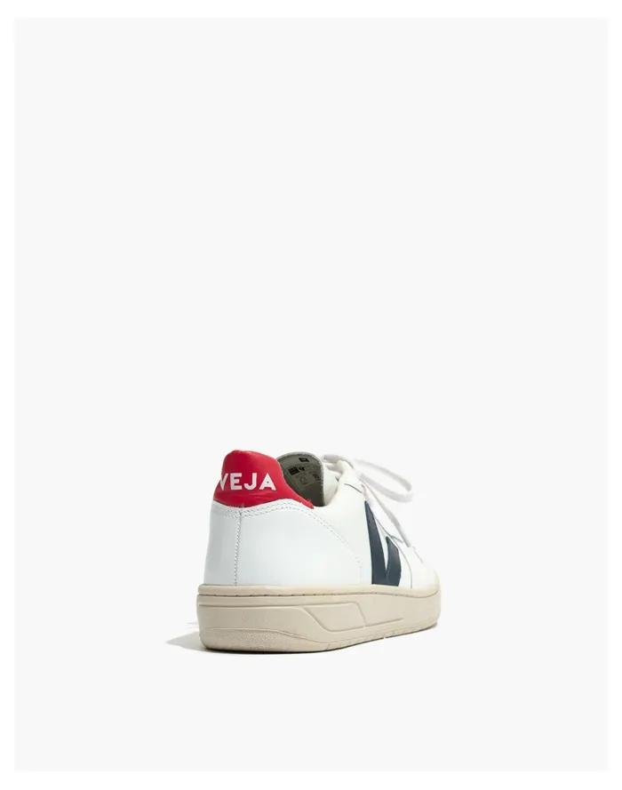 Women Veja V 10 Sneakers In Colorblock White Navy Red Madewell Sneakers Women Veja V 10 Sneakers In Colorblock White Navy Red Madewell Sneakers
