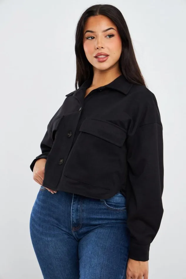 Women Veste Courte Noire En Sudine Black Brentiny Paris Jackets