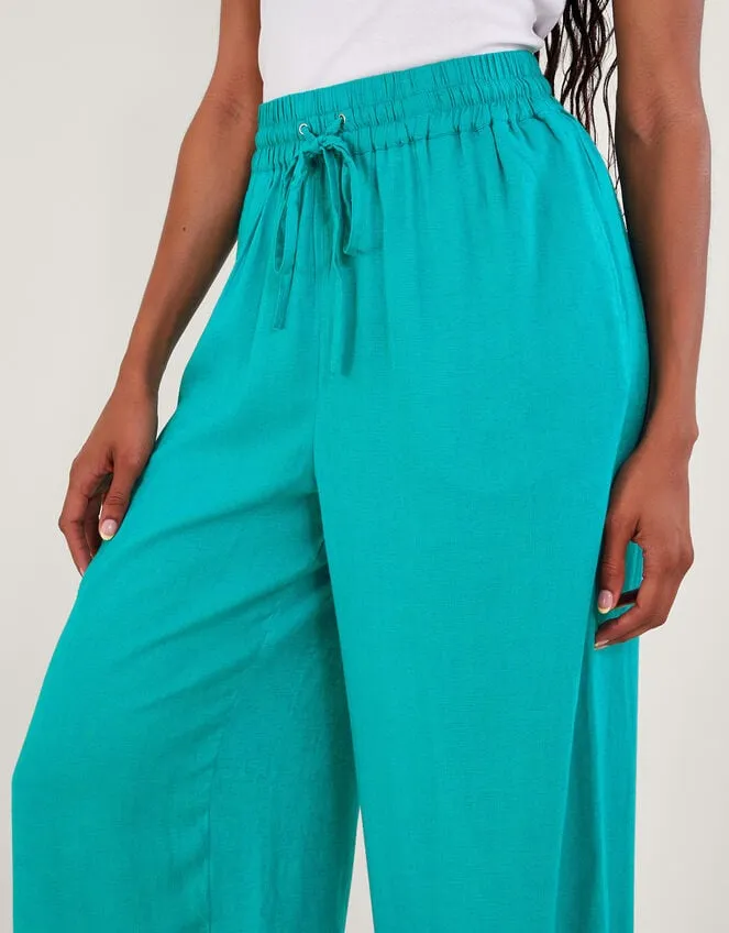 Women Vicki Plain Trousers Blue Monsoon Beachwear and Swimwear