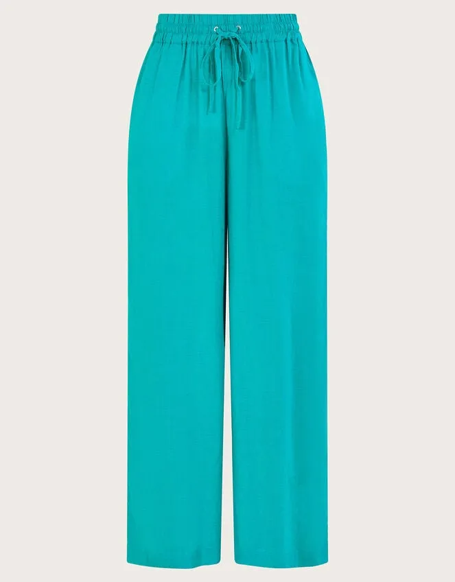 Women Vicki Plain Trousers Blue Monsoon Beachwear and Swimwear