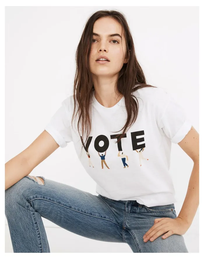 Women Vote Graphic Unisex Tee Lighthouse Madewell Tees