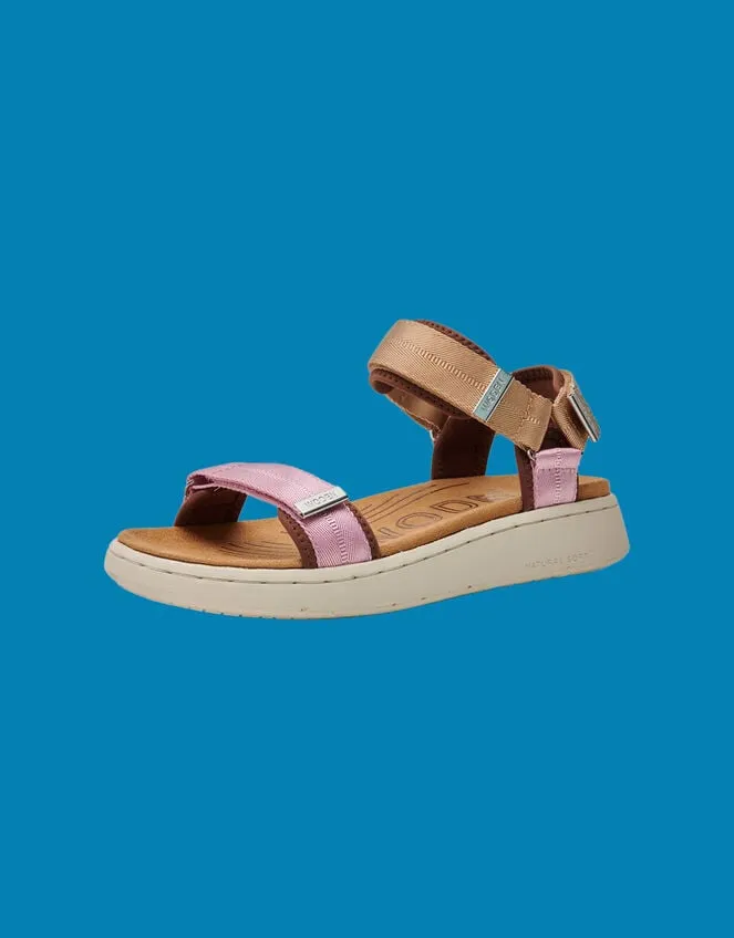 Women Woden Platform Sandals Pink Monsoon Sandals