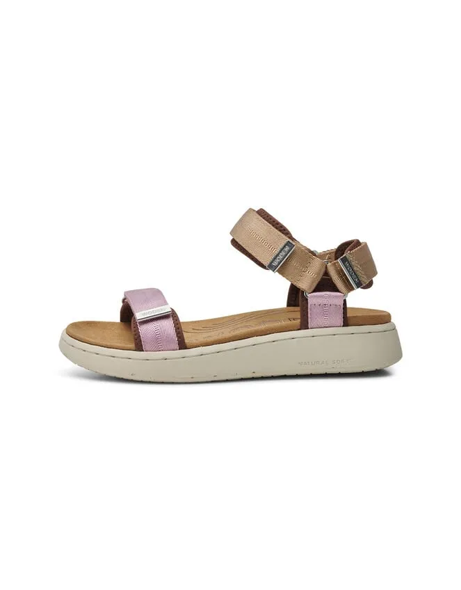 Women Woden Platform Sandals Pink Monsoon Sandals