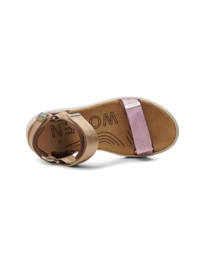 Women Woden Platform Sandals Pink Monsoon Sandals