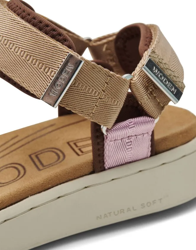 Women Woden Platform Sandals Pink Monsoon Sandals
