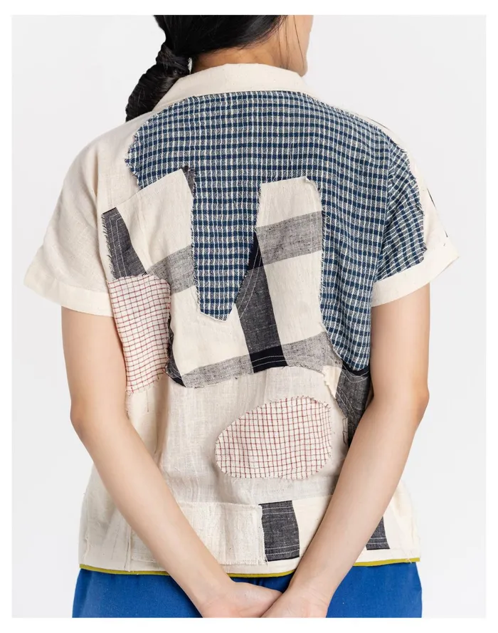Women World Of Crow Organic Cotton Boro Boro Button Up Shirt Multicolor Madewell Tops and Shirts Women World Of Crow Organic Cotton Boro Boro Button Up Shirt Multicolor Madewell Tops and Shirts