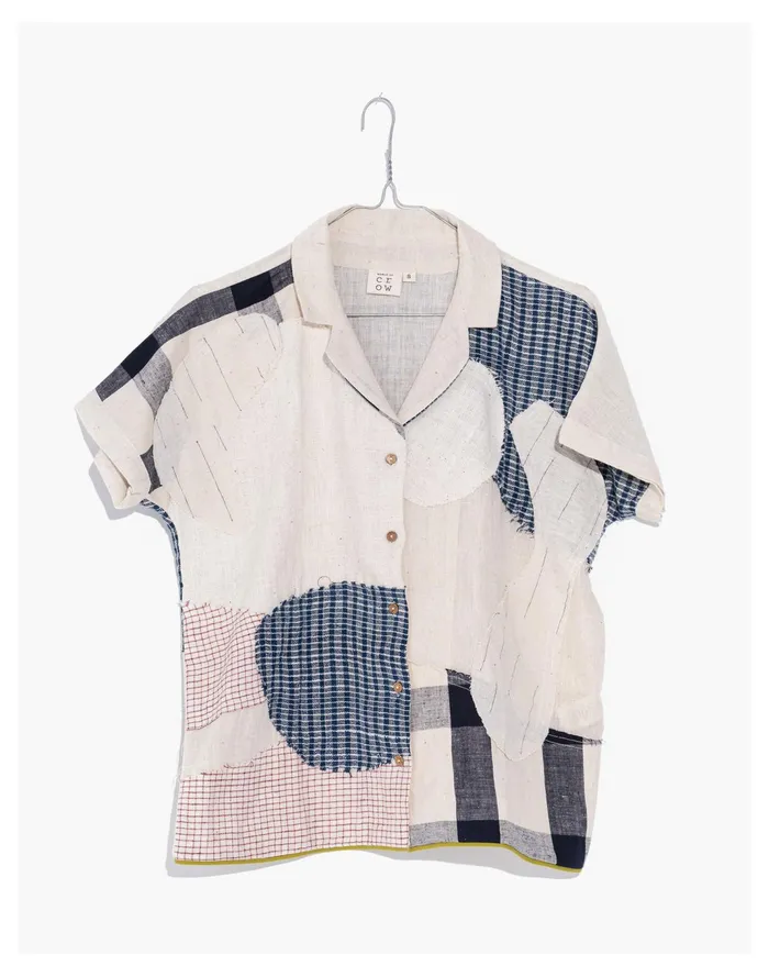 Women World Of Crow Organic Cotton Boro Boro Button Up Shirt Multicolor Madewell Tops and Shirts Women World Of Crow Organic Cotton Boro Boro Button Up Shirt Multicolor Madewell Tops and Shirts
