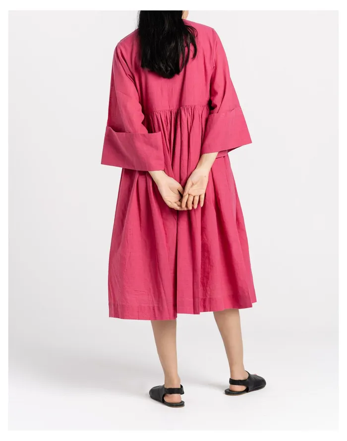Women World Of Crow Rose Gathered Midi Dress Pink Madewell Dresses Women World Of Crow Rose Gathered Midi Dress Pink Madewell Dresses