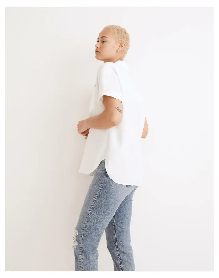 Women X Htel Magique Embroidered Popover Shirt Eyelet White Madewell Tops and Shirts Women X Htel Magique Embroidered Popover Shirt Eyelet White Madewell Tops and Shirts