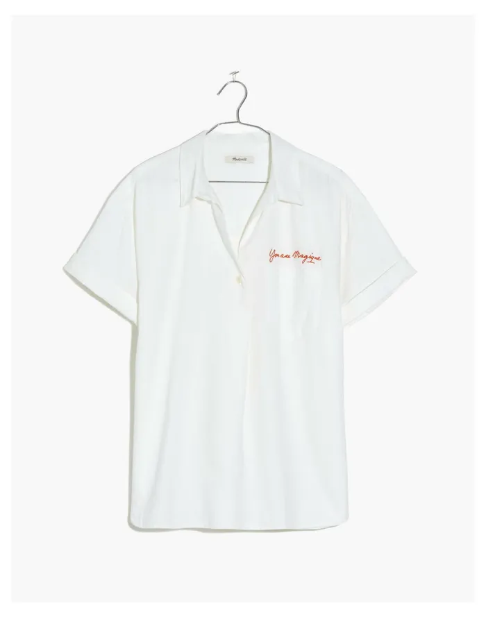 Women X Htel Magique Embroidered Popover Shirt Eyelet White Madewell Tops and Shirts Women X Htel Magique Embroidered Popover Shirt Eyelet White Madewell Tops and Shirts