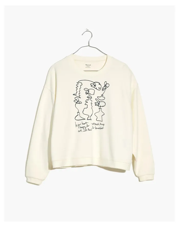 Women X Tess Guinery Resourced Cotton Swing Sweatshirt Lighthouse Madewell Sweatshirts and Sweatpants Women X Tess Guinery Resourced Cotton Swing Sweatshirt Lighthouse Madewell Sweatshirts and Sweatpants