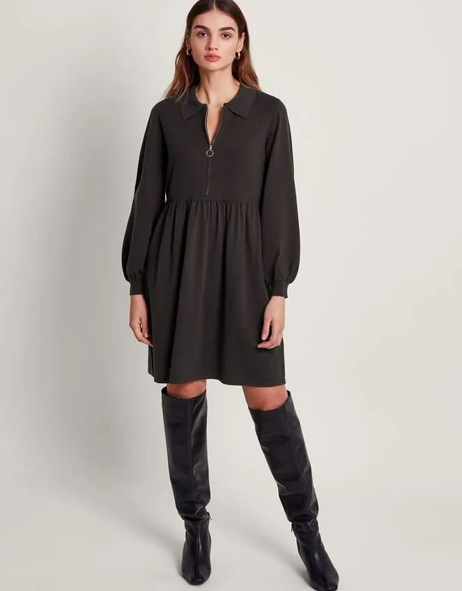 Women Zelda Zip Dress Grey Monsoon Dresses