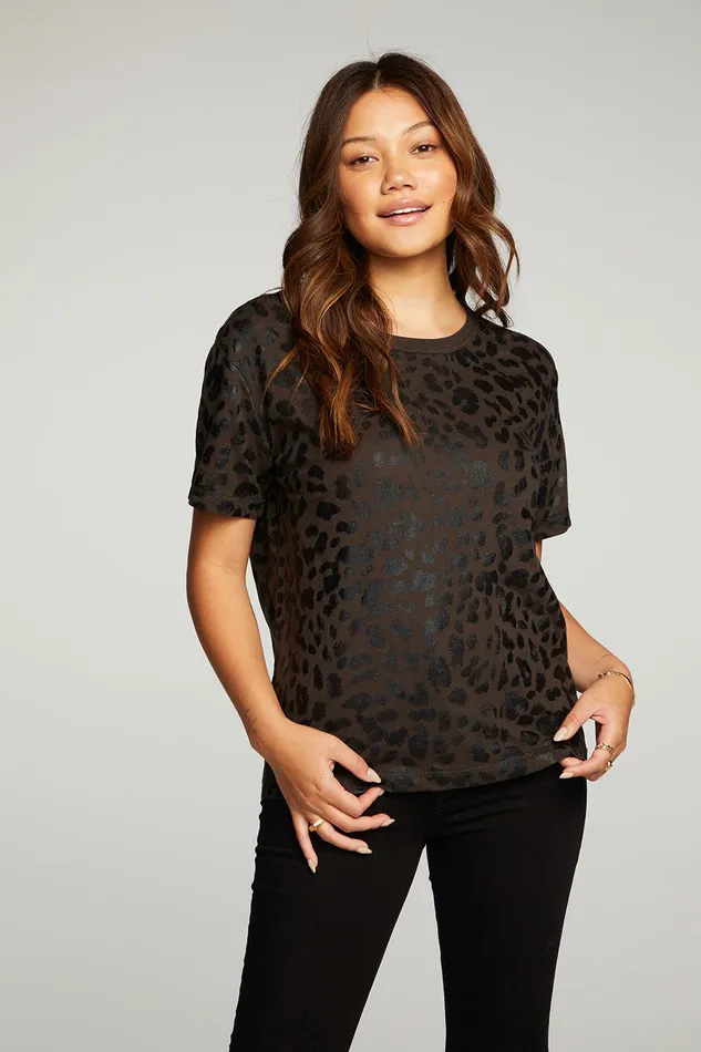 Womens Tops Chaser Brand Rpet Vintage Jersey Short Sleeve Crew Neck Easy Tee
