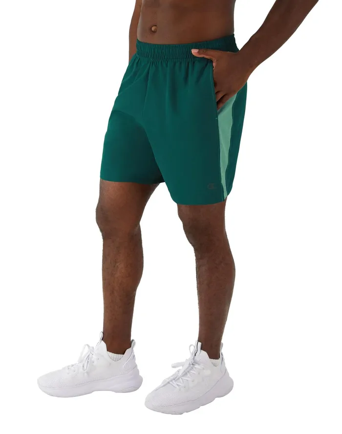 Woven Sports Shorts 7034 Pine Depthsaqua Crush Men Champion Shorts